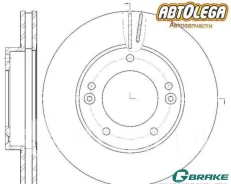 ���� ��������� �������� G-brake KIA Sorento 03-06 GR-20428 ����