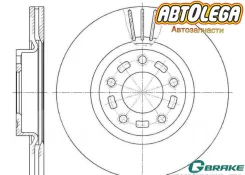 ���� ��������� G-brake Mazda-3 Axela 2.3 BK1/BL 06-08,2.5 BL Biante CC GR-02964 ����