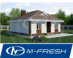 M-fresh Optimum (Готовый проект одноэтажного дома с 4 комнатами! Да! ). 100-200 кв. м., 1 этаж, 4 комнаты, бетон