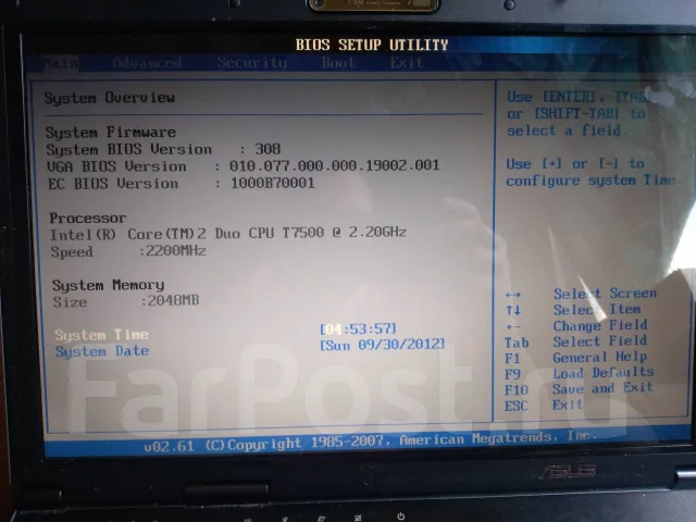 Asus X50SL. 15.6", 2,2����, ��� 2048 ��, ���� 250���, WiFi: 1, Bluetooth: 1, ����������� �� 1��. ����