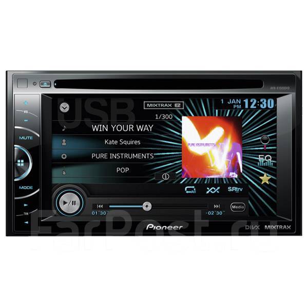 Мультимедийный центр Pioneer AVHX1600DVD полностью на русском языке, 2