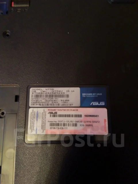 Asus N73SV. 17.3", WiFi: 1, Bluetooth: 1 ����