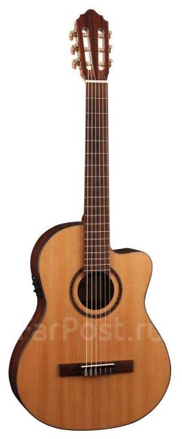 Классическая гитара со звукоснимателем, с вырезом, Cort AC160CFTL-NAT ...