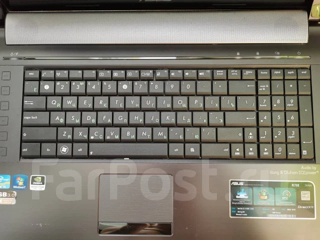 Asus N73SV. 17.3", 2,3����, ��� 4 ��, ���� 1 000���, WiFi: 1, Bluetooth: 1 ����