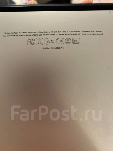Apple MacBook Air 11. 11.6", ��� 256 �� � ������, WiFi: 1, Bluetooth: 1 ����