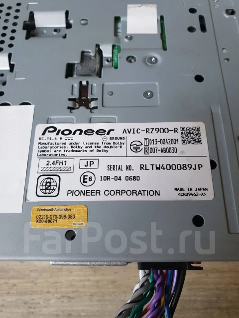 AVIC-RZ900 PIONEER S/NO:QDTW017477JP いがらっぽい