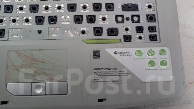 Acer Aspire 5520G. 15.4", 2����, ��� 2048 ��, ���� 250���, WiFi: 1, Bluetooth: 1 ����