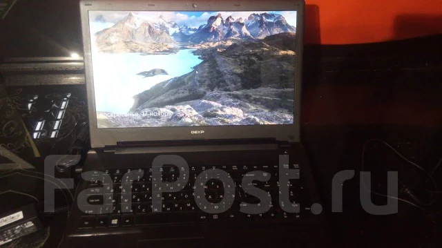 DEXP Aquilon O107. 15.6", 2,6����, ��� 4 ��, ���� 120���, WiFi: 1, Bluetooth: 1, ����������� �� 2��. ����