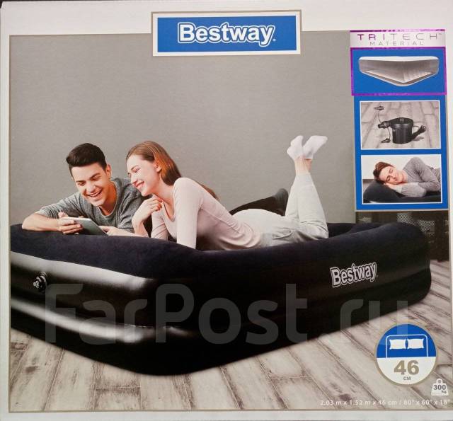 Матрас надувной bestway pavillo 203x152x28см