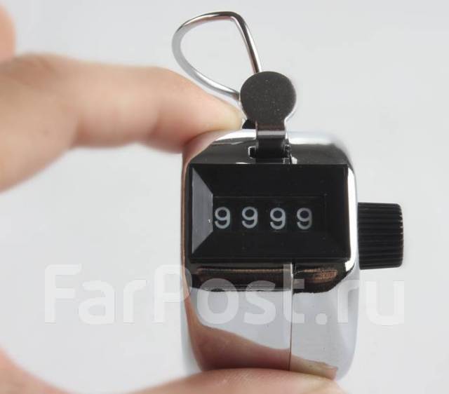 Счетчик ручной механический Кликер №101 (0000-9999) корпус-металл ...