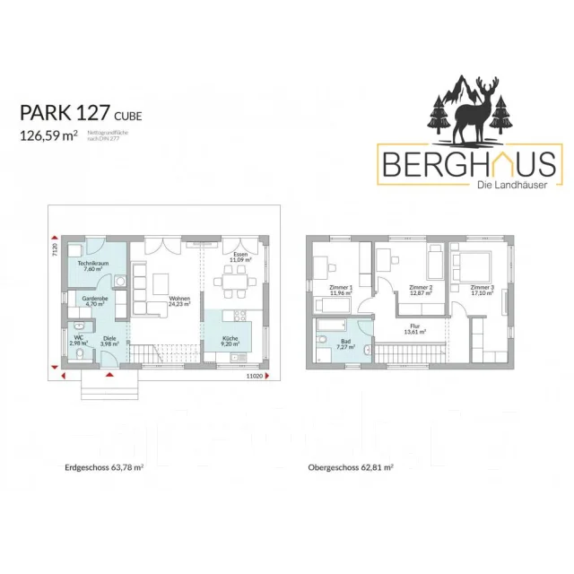 ������ ������������ ���� � ����������� ����� Park 127 �2 Cube. 100-200 ��. �., 2 �����, 4 �������, ��������������� ����