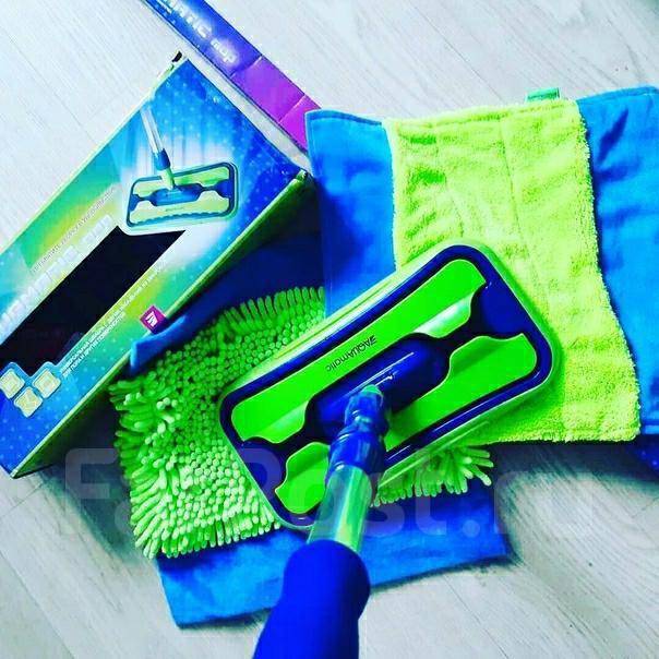 Швабра универсальная с двумя насадками Aquamatic MOP, новый, в наличии ...