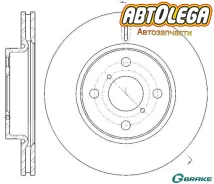 ���� ��������� �������� G-brake Toyota Yaris (06-) GR-20489 ����