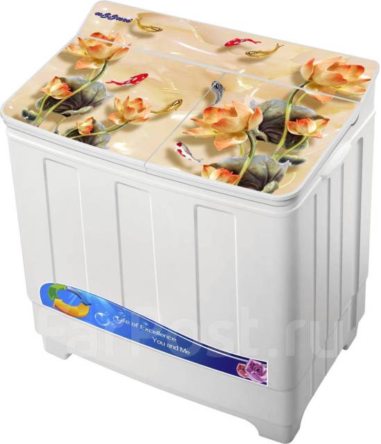 Стиральная машина полуавтомат Ussuri XPB-120GS. Стеклянная крышка ...