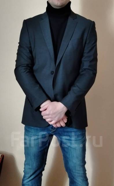 Мужской пиджак /блейзер avva. 54 размер, размер: 54, 108,0 см, 96,0 см,111,0 см, демисезон, новый. Цена: 2 500₽ во Владивостоке