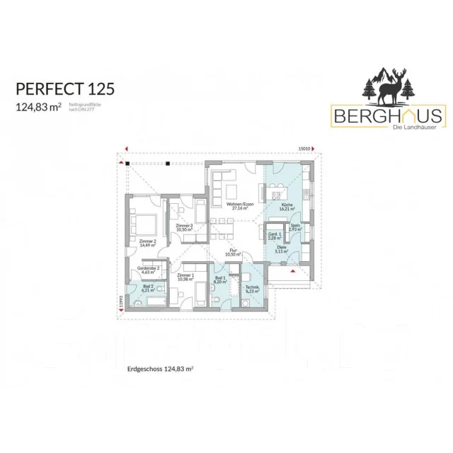 ������ ������������ ���� Perfect 125 �2. 100-200 ��. �., 1 ����, 4 �������, ��������������� ����
