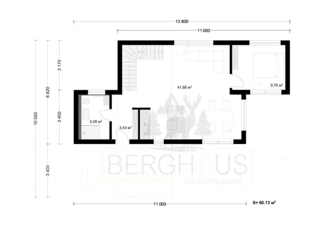 Berghaus model x (��� ����� ��� ������� �����). �� 100 ��. �., 2 �����, 4 �������, ��������������� ����