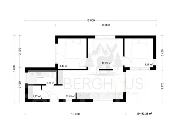 Berghaus model s (��� ����� ��� ������� �����). �� 100 ��. �., 1 ����, 3 �������, ��������������� ����