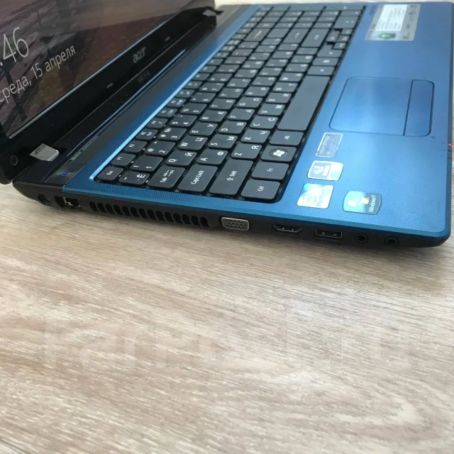 Acer Aspire 5750. 15.6", 2,2����, ��� 8 ��, ���� 320���, WiFi: 1, Bluetooth: 1, ����������� �� 2��. ����