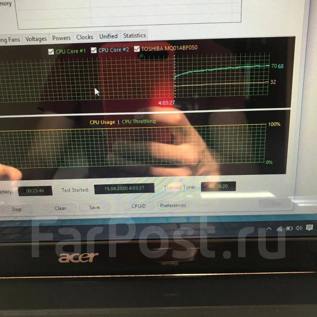 Acer Aspire 5750. 15.6", 2,2����, ��� 8 ��, ���� 320���, WiFi: 1, Bluetooth: 1, ����������� �� 2��. ����