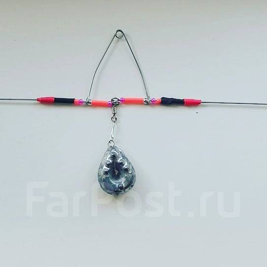 Снасть на камбалу большое коромысло шарнирное 4 крючка, новый, в ...