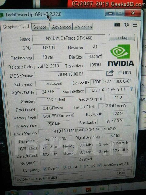 GeForce GTX 460 ����