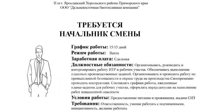 Вакансии уссурийск с проживанием. Начальник смены. Кто такой начальник смены. Помощник начальника смены. Руководство начальник смены.