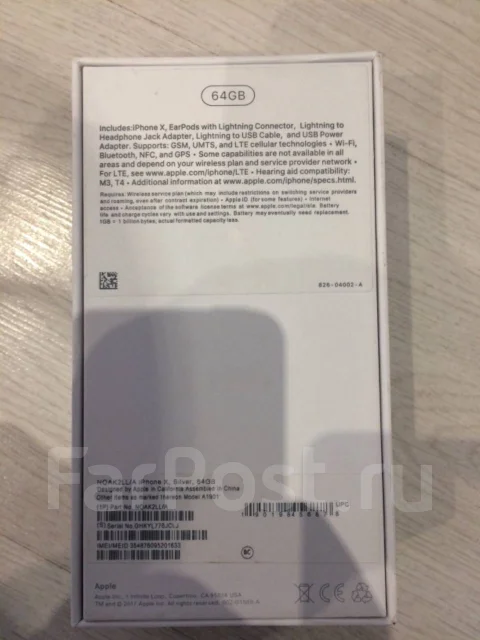Apple iPhone X. �/�, ������, 3G, 4G LTE, NFC ����