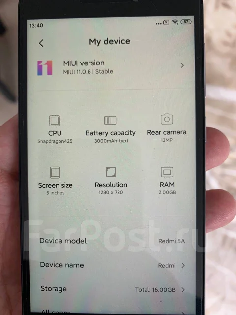 Xiaomi Redmi Note 5A. �/�, �����, 3G, 4G LTE, Dual-SIM, ���������� ����