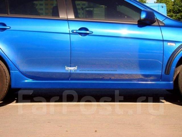 Пороги в стиле EVO на Mitsubishi Lancer X (Мицубиси Лансер 10) купить в ...
