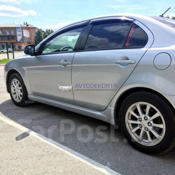 Пороги в стиле EVO на Mitsubishi Lancer X (Мицубиси Лансер 10) купить в ...