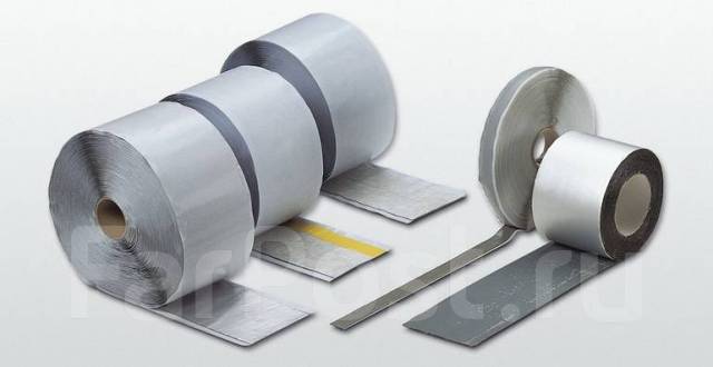 Бутилкаучуковая лента illbruck Butilband, алюм (70 мм) Режем от 1 м ...