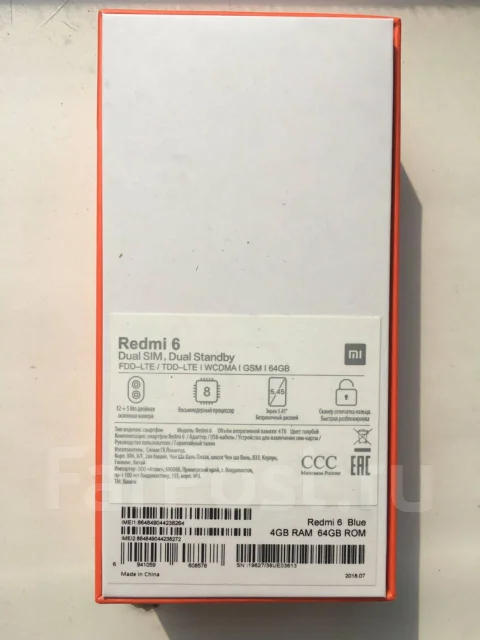 Xiaomi Redmi 6. �/�, �����, 4G LTE, Dual-SIM ����