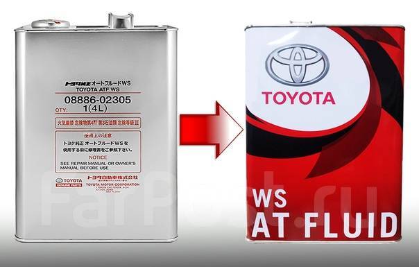 Масло в акпп ws toyota артикул 4 литра
