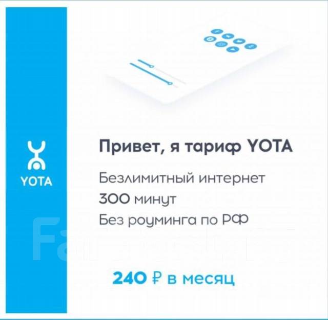 Сим карта йота с безлимитным интернетом для телефона
