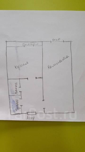 1-комнатная, улица Вокзальная дамба 5, 5 этажей, 1 этаж, 30,0 кв. м ...