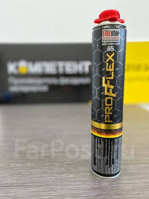Противопожарная монтажная пена Profflex Firestop, в наличии. Цена: 490 ...