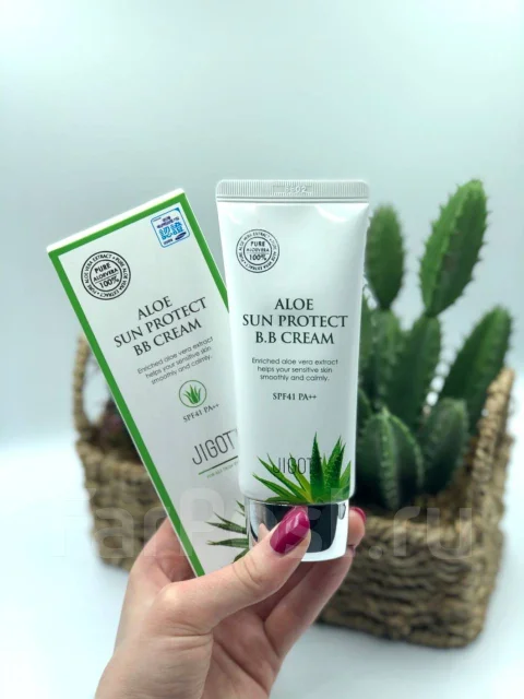 Bb-     Jigott Aloe Sun Protect bb,   . : 277