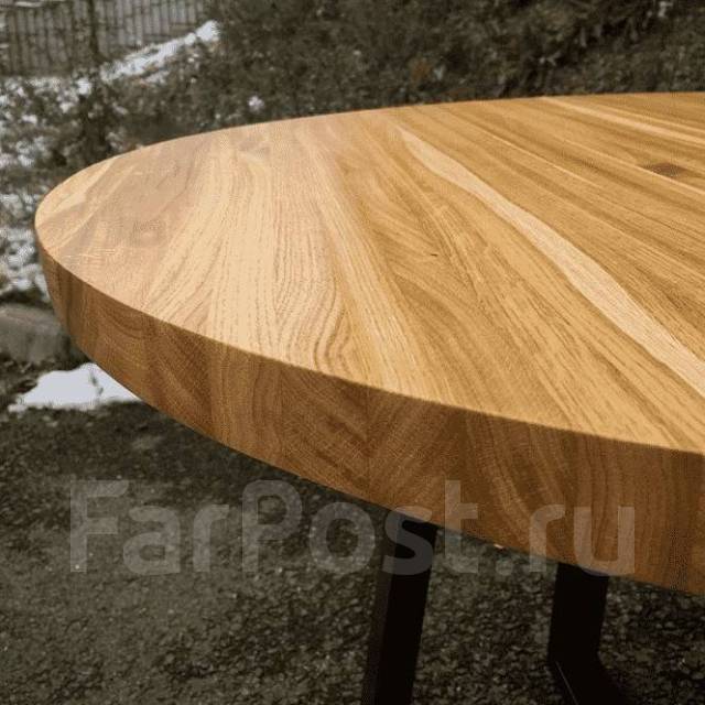 Кухонный стол лофт из массива