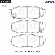  . Advics Subaru Legacy BMG/BM9 09- Forester SJG 12- Tribeca SN146P 
