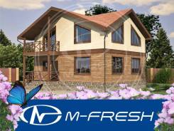 M-fresh Fenix (Строительный проект двухэтажного дома с балконом! ). 100-200 кв. м., 2 этажа, 4 комнаты, бетон
