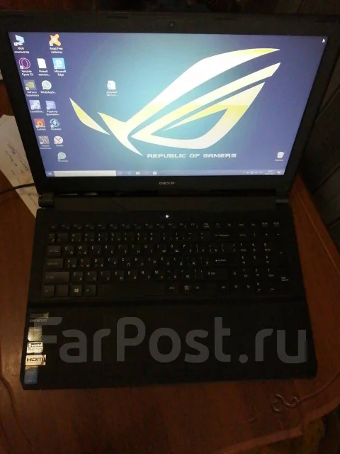 DEXP Ares. 15.6", 2 600����, ��� 16 ��, ���� 1 000���, WiFi: 1, Bluetooth: 1, ����������� �� 4��. ����