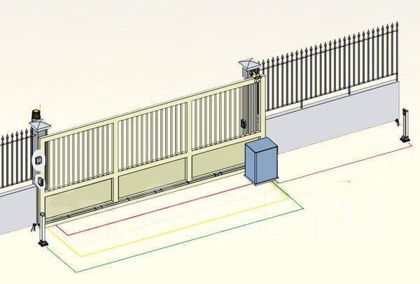 Монтаж электродвигателя (автоматика) на откатные ворота - Устройство ...