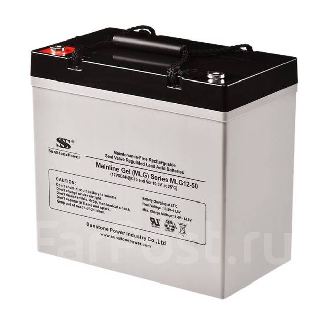 Гелевый тяговый аккумулятор SunStonePower MLG 50Ач 12В GEL - Свет и ...