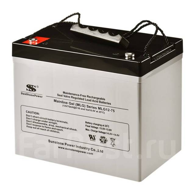 Гелевый тяговый аккумулятор SunStonePower MLG 75Ач GEL, новый, в ...