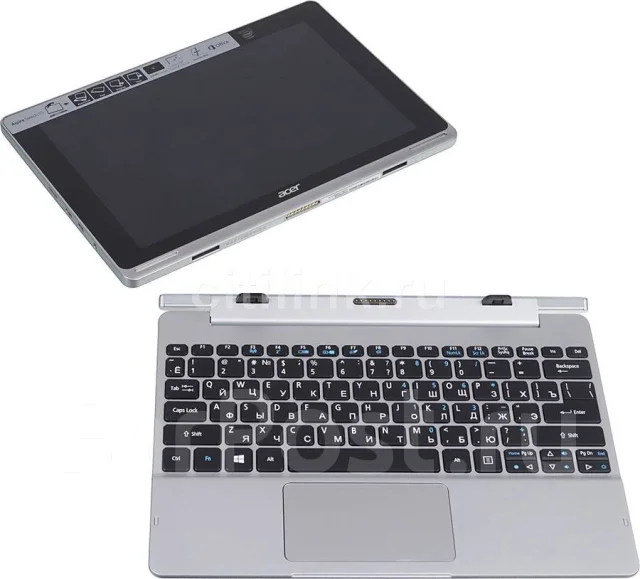 Acer Aspire Switch 10. 10.1", 1,3����, ��� 2048 ��, ���� 64���, WiFi: 1, Bluetooth: 1, ����������� �� 8��. ����
