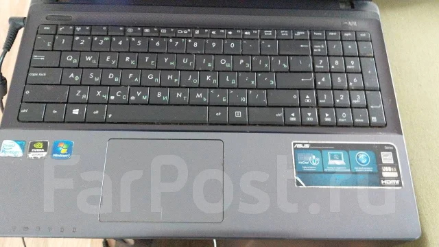 Asus X55VD. 15.6", 2,6����, ��� 2048 ��, ���� 320���, WiFi: 1, Bluetooth: 1, ����������� �� 2��. ����