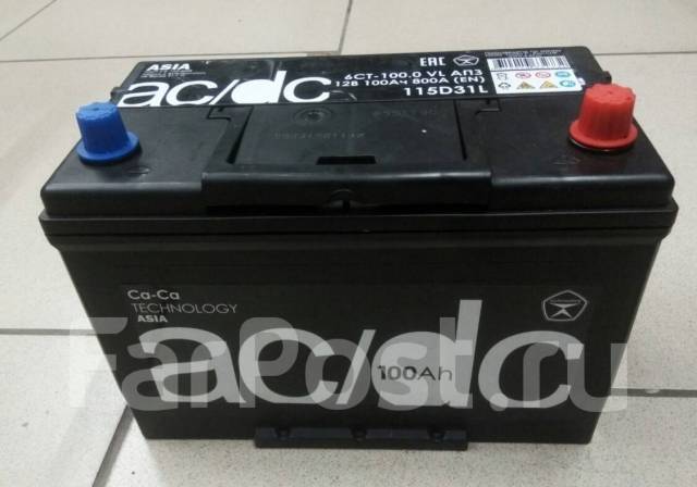 Аккумулятор AC/DC 115D31L 100Ач 800А/2024г/-600р за АКБ/ РМРС ...