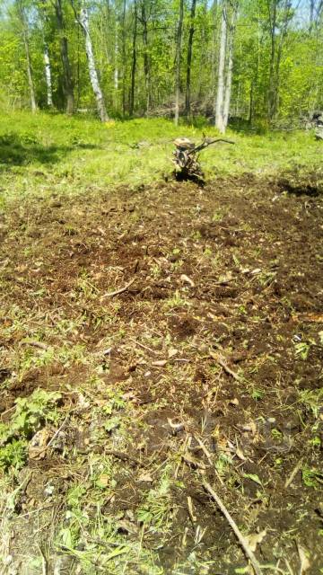 Вспашка земли вспахать культивировать огород участок грядку землю в ...