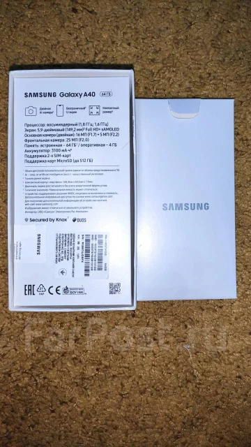 Samsung Galaxy A40. �/�, ������, 3G, 4G LTE, Dual-SIM, ����������, NFC ����
